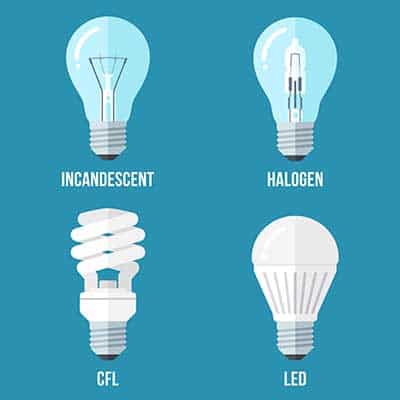 Main electric lighting types