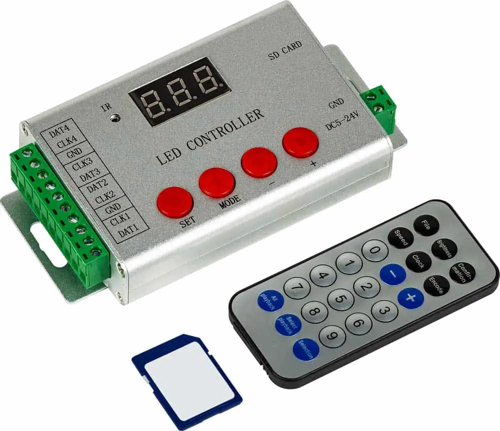 LED controller remote control memory card