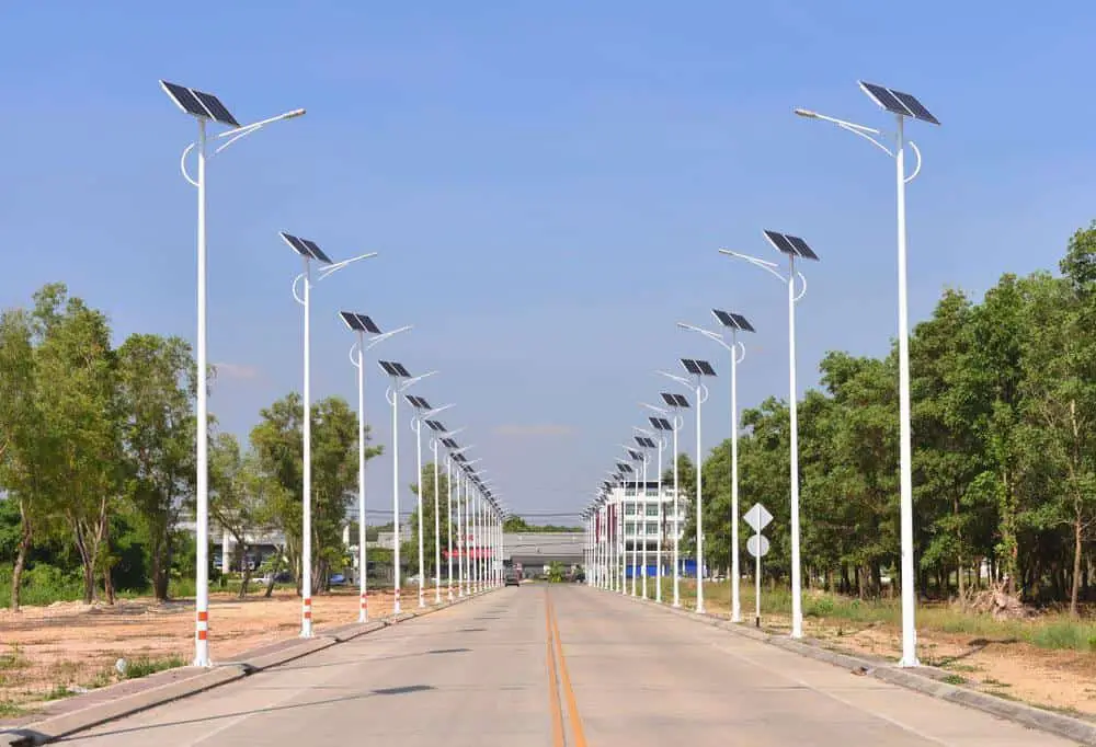 Multiple Solar Street Lamps