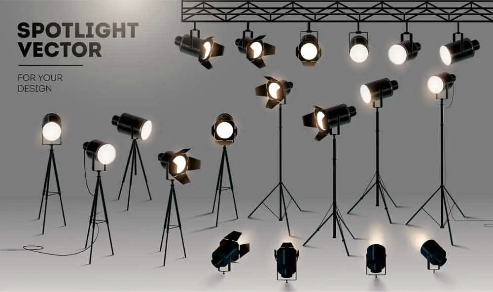 Different spotlight designs