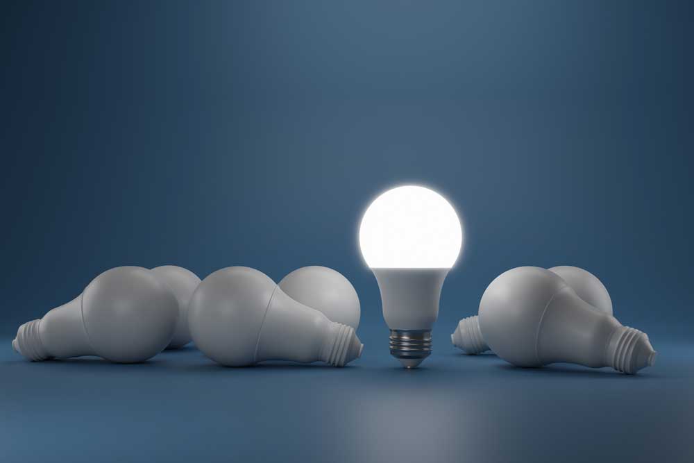 Glowing LED Bulb