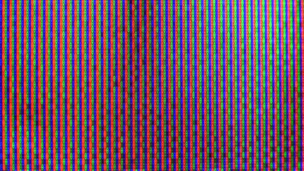 A close-up view of a plasma TV