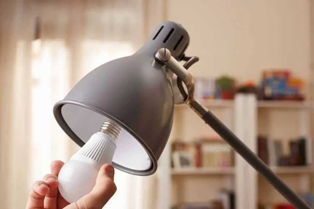 LED Bulb in Reading Lamp