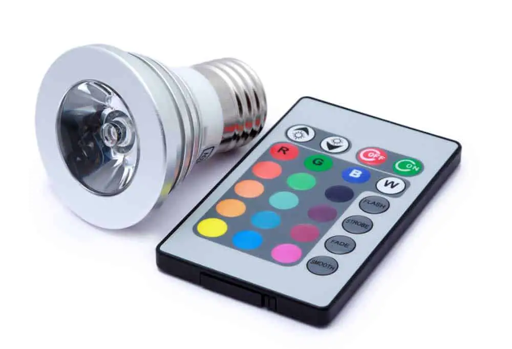 A multi-color LED light bulb