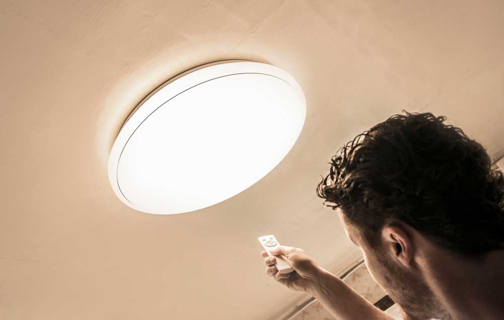 How to Dim LED Lights:Man controlling LED