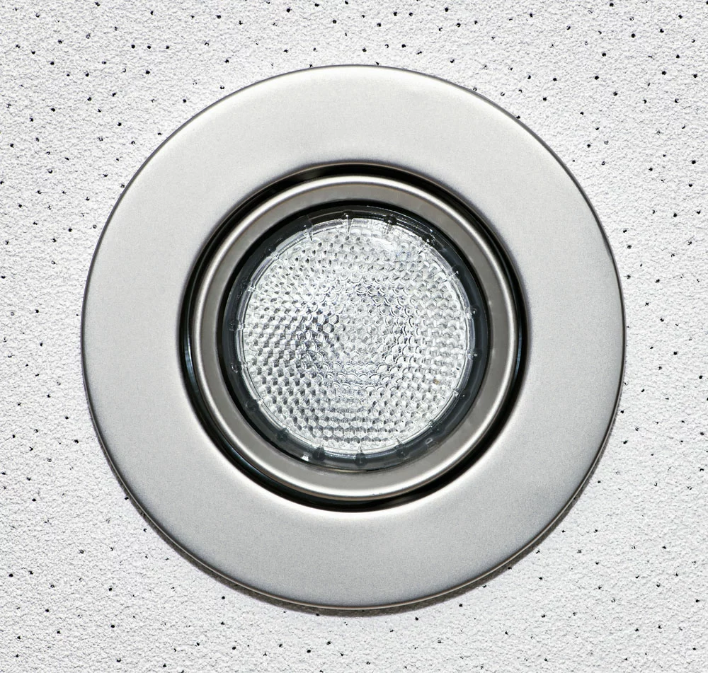 A Recessed Light with a rim