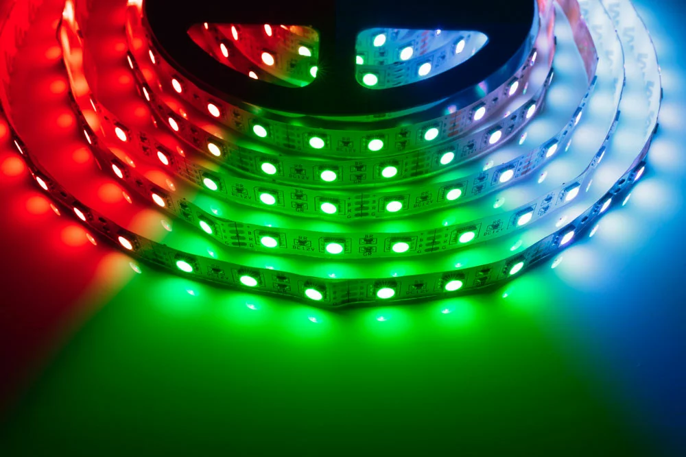 An RGB LED strip