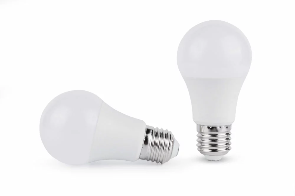 Two A19 LED bulbs