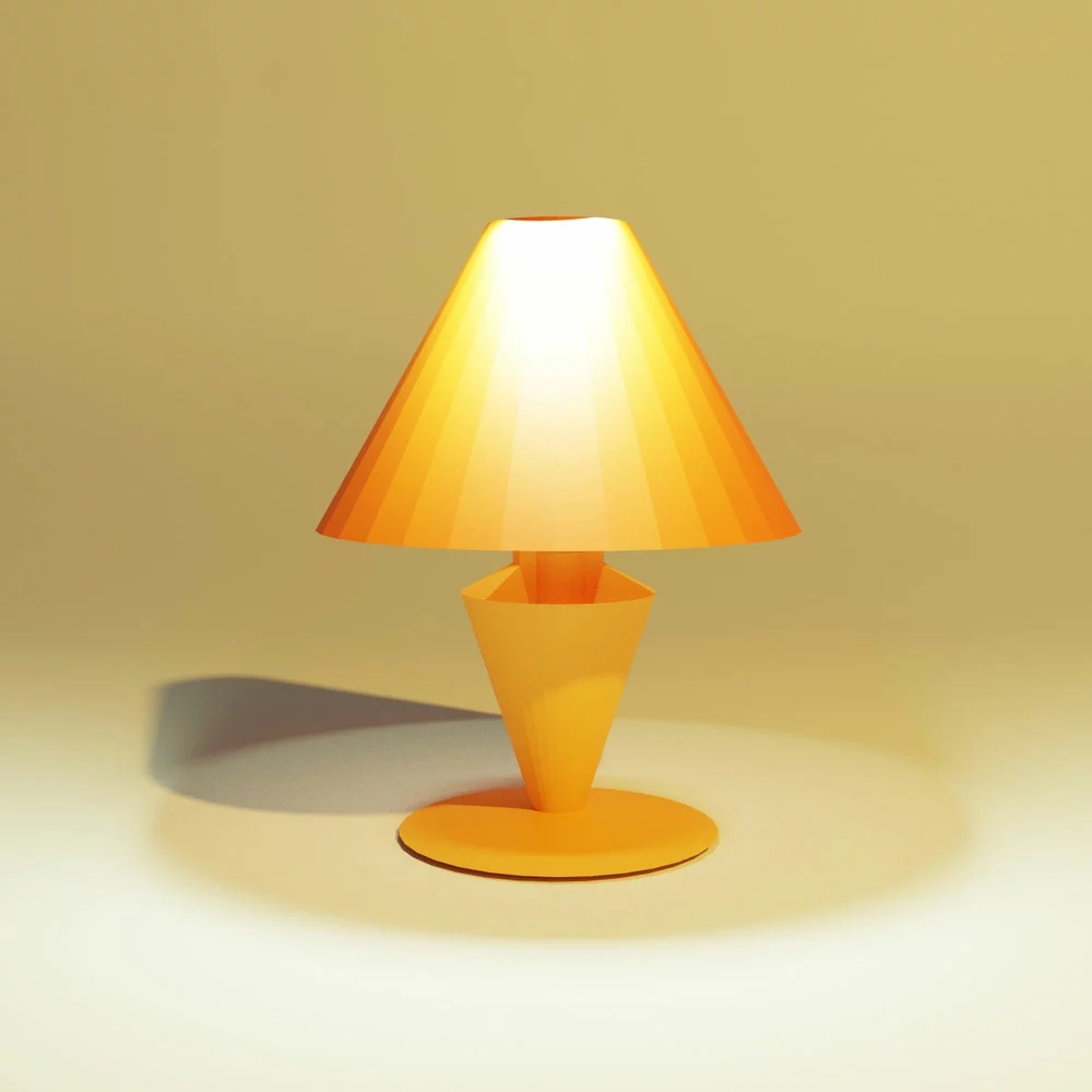 Orange small sleeping lamp