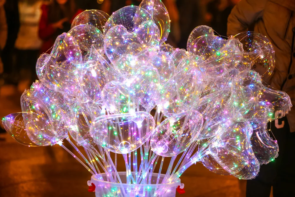 LED balloon lights with different shapes