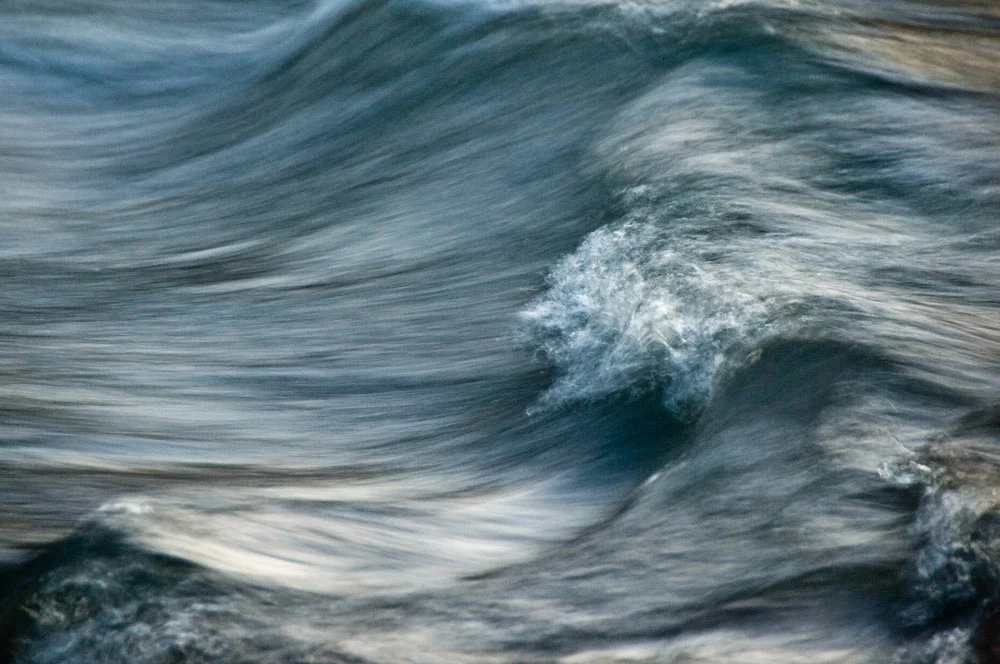 The wave of water in showing tidal action.
