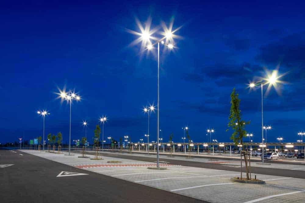 Parking lot LED lighting