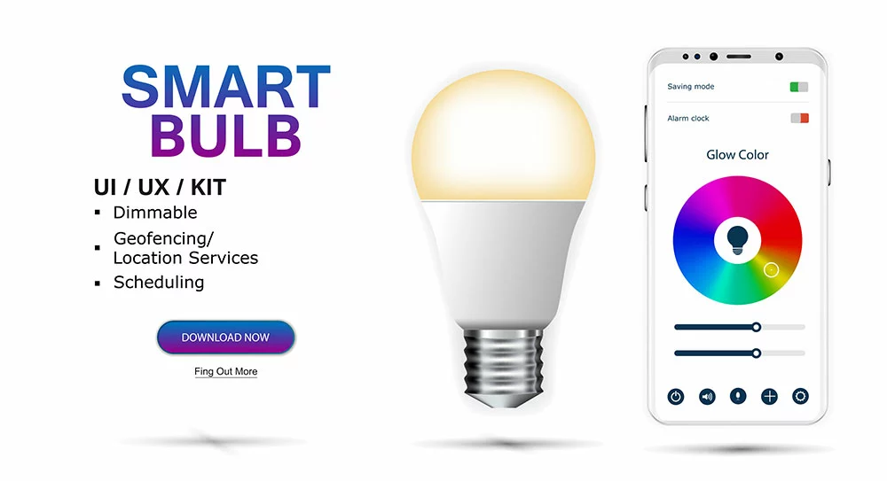 Smart Bulb controlled by smartphone