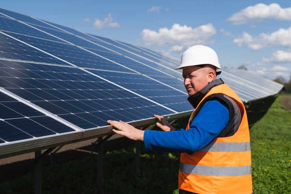 Incline solar cells at an acute angle for hail and rain to slide off