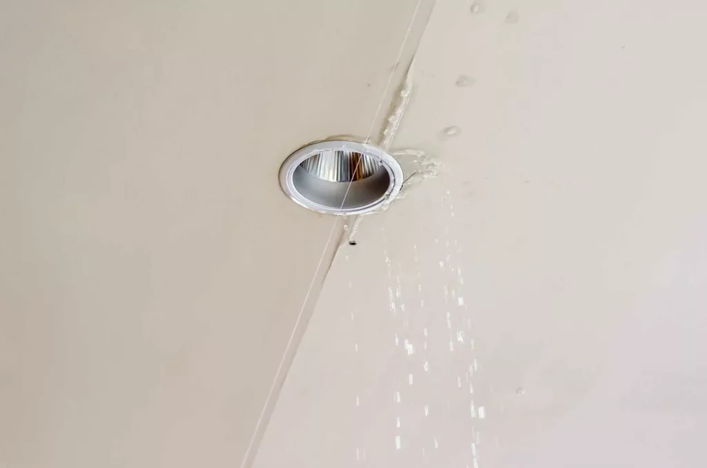 Water leaking from ceiling Stock
