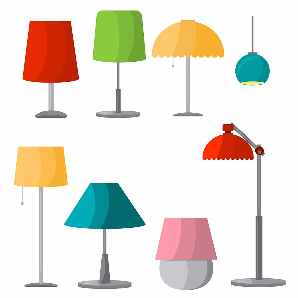 Lamps furniture set