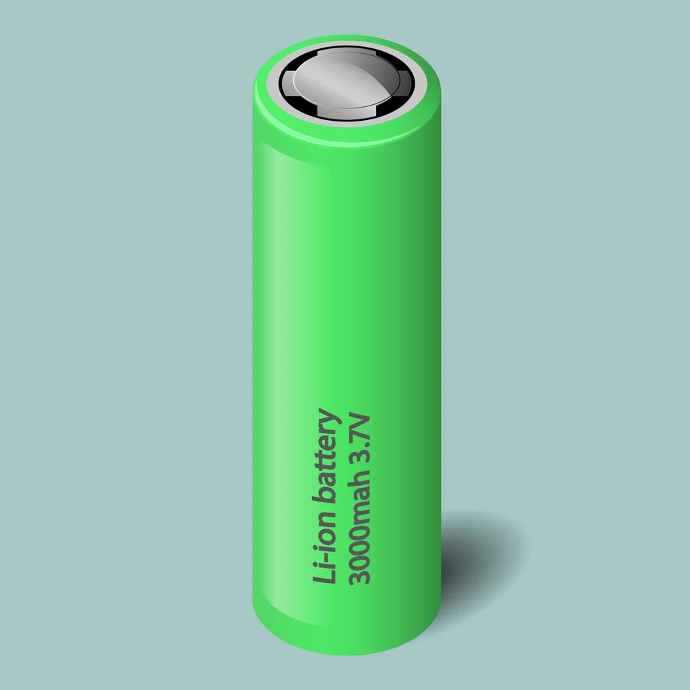 Green li-ion battery.
