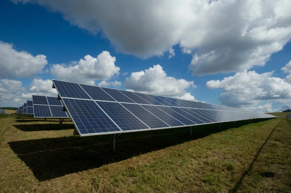 Solar panels used for energy production