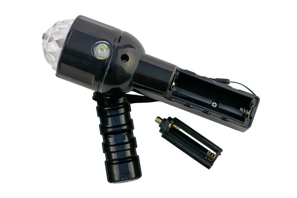 Flashlight with removable battery