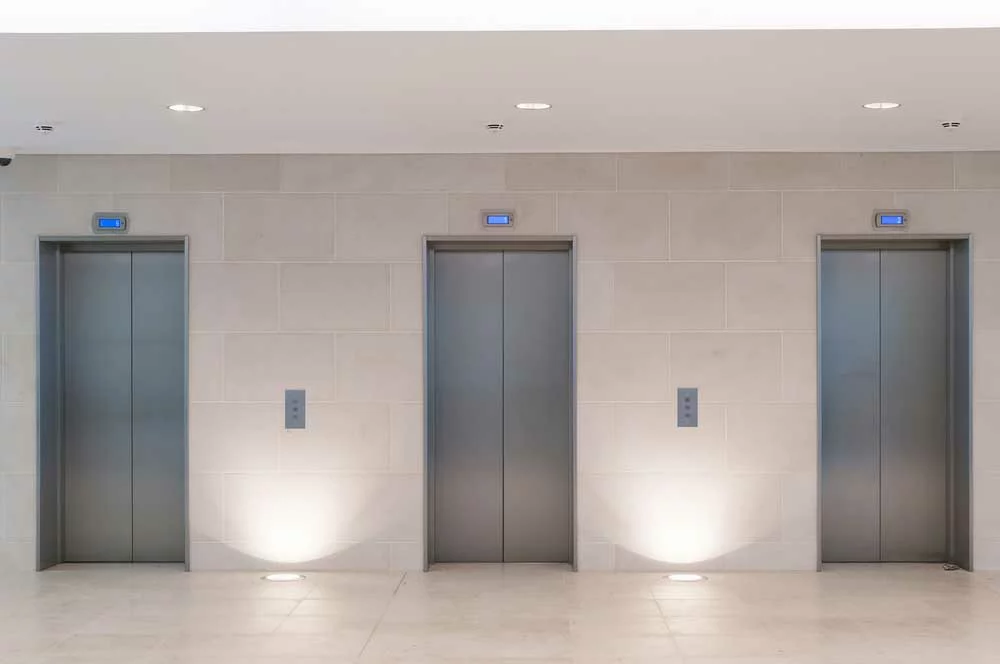 Uplighting in an office building