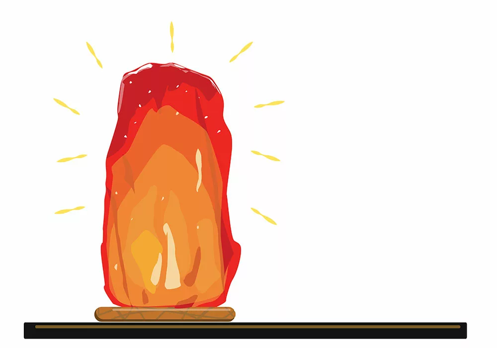 Himalayan Salt Lamp Vector Image