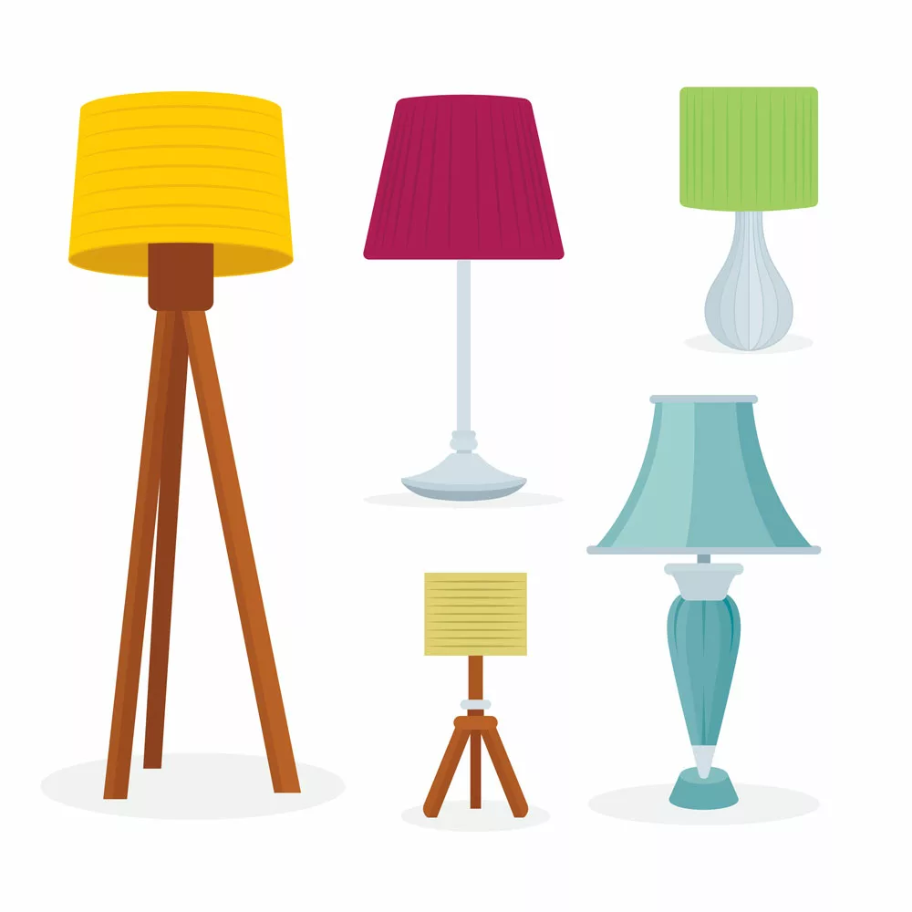 How to Measure Lamp Shades - Different lampshade set