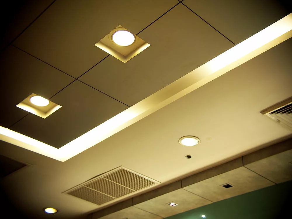 Type of ceiling recessed lighting