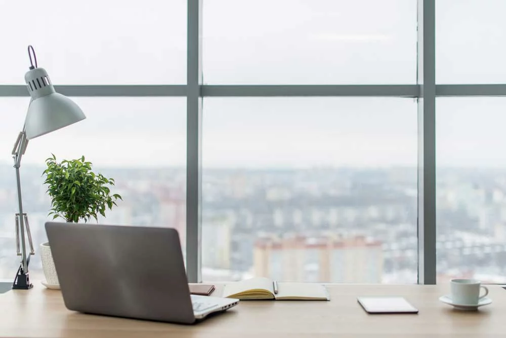 Combine natural light with a desk lamp for excellent lighting.