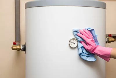 Cleaning water heater electric boiler